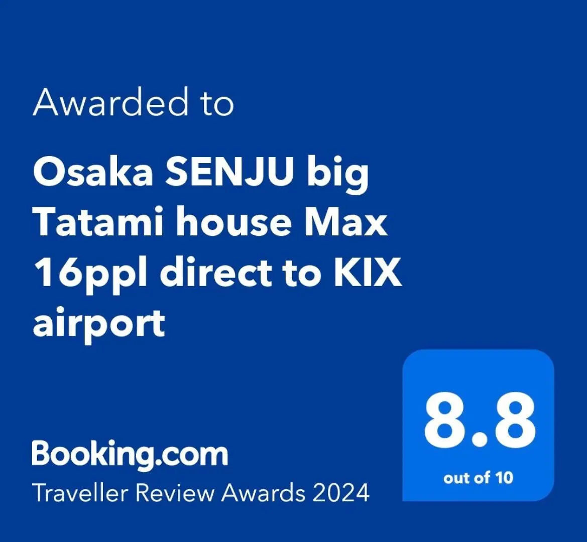 Prázdninový dům Vila Osaka Senju Big Tatami House Max 16Ppl Direct To Kix Airport
